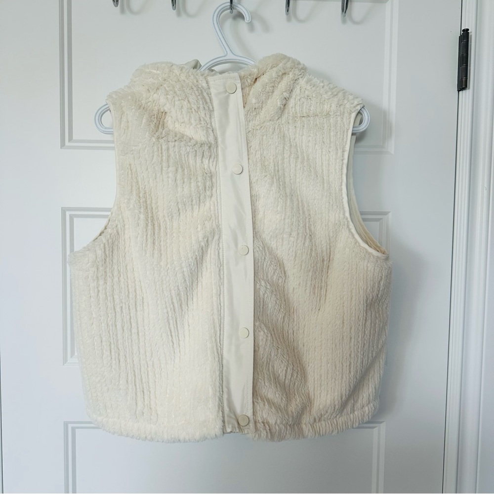 Faux Fur Hooded Vest by BKE
